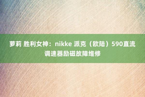 萝莉 胜利女神：nikke 派克（欧陆）590直流调速器励磁故障维修