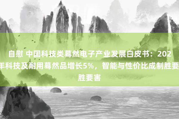 自慰 中国科技类蓦然电子产业发展白皮书：2024年科技及耐用蓦然品增长5%，智能与性价比成制胜要害