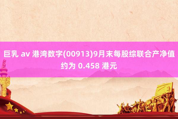 巨乳 av 港湾数字(00913)9月末每股综联合产净值约为 0.458 港元