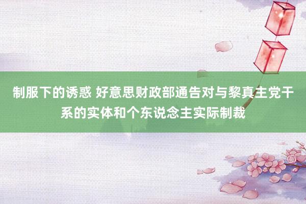 制服下的诱惑 好意思财政部通告对与黎真主党干系的实体和个东说念主实际制裁