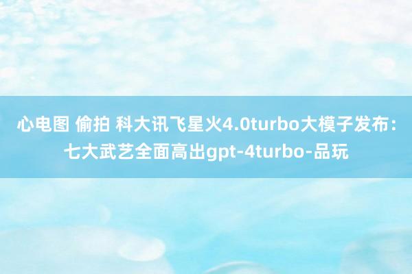 心电图 偷拍 科大讯飞星火4.0turbo大模子发布：七大武艺全面高出gpt-4turbo-品玩