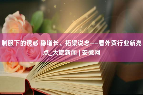 制服下的诱惑 稳增长、拓渠说念——看外贸行业新亮点_大皖新闻 | 安徽网