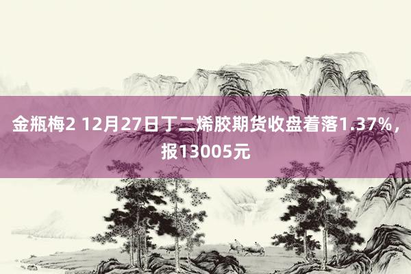 金瓶梅2 12月27日丁二烯胶期货收盘着落1.37%，报13005元