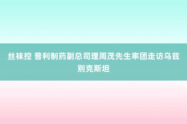 丝袜控 普利制药副总司理周茂先生率团走访乌兹别克斯坦