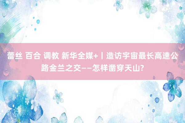 蕾丝 百合 调教 新华全媒+丨造访宇宙最长高速公路金兰之交——怎样凿穿天山?