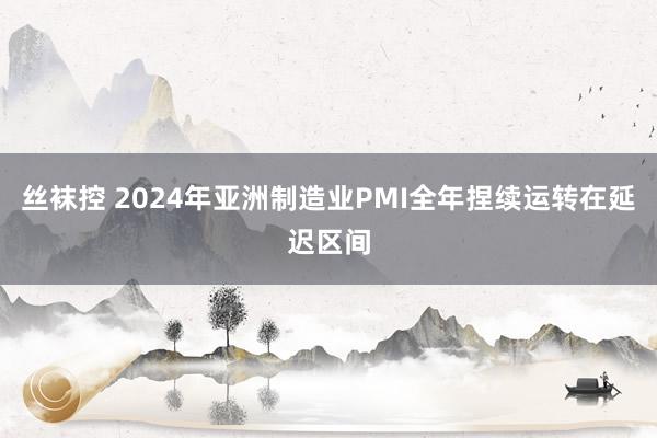 丝袜控 2024年亚洲制造业PMI全年捏续运转在延迟区间