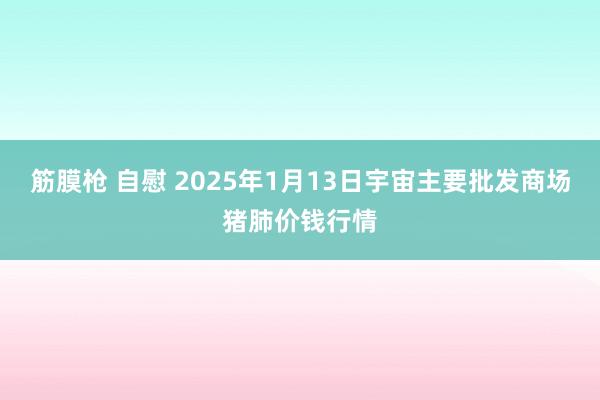 筋膜枪 自慰 2025年1月13日宇宙主要批发商场猪肺价钱行情